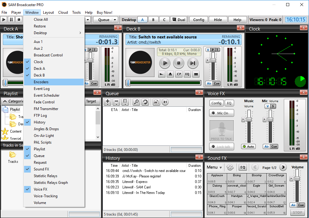 sam encoder setup