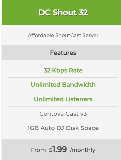 how_much_shoutcast_cost